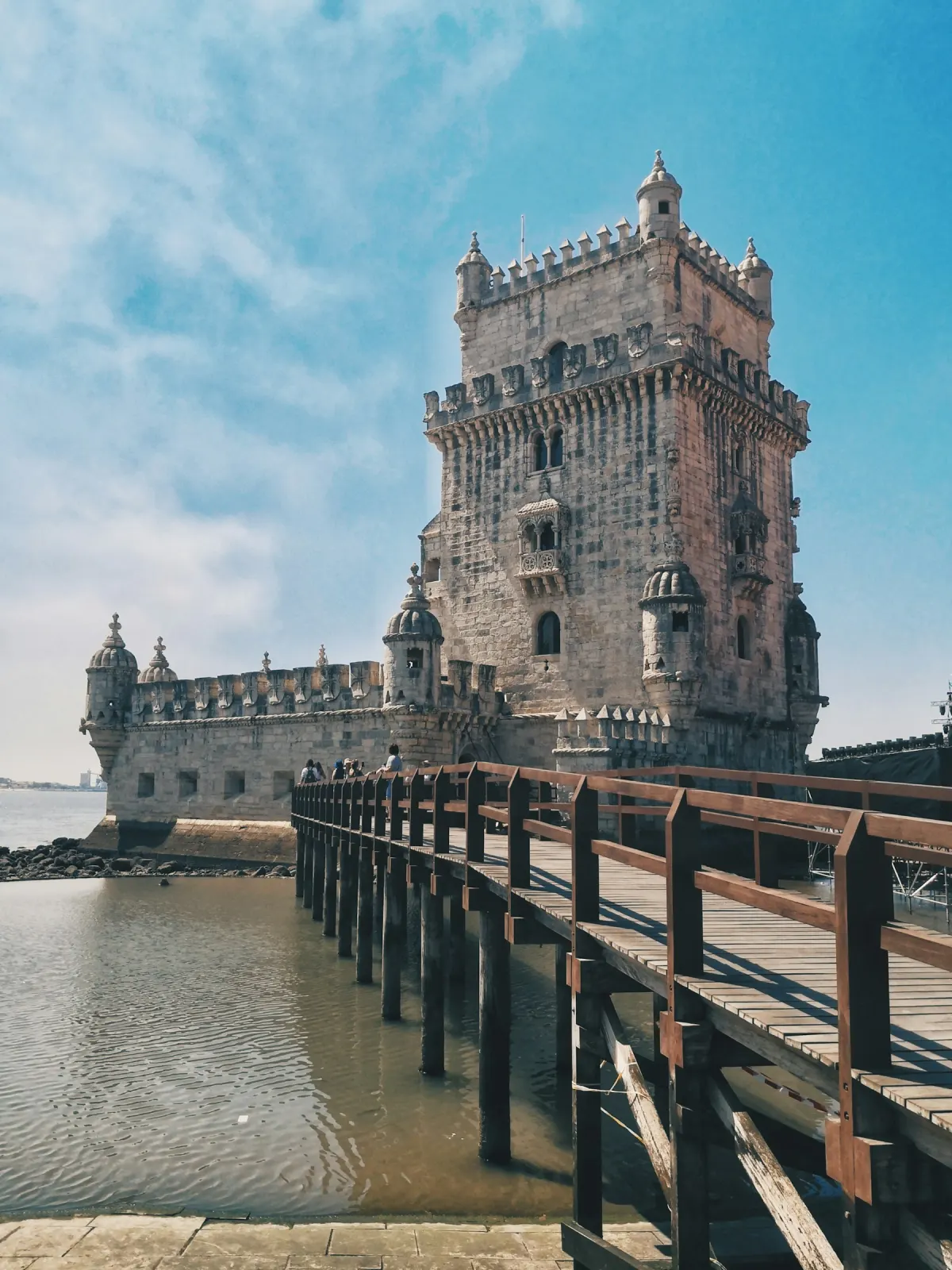 Belém Tower on the Tagus river in Lisbon